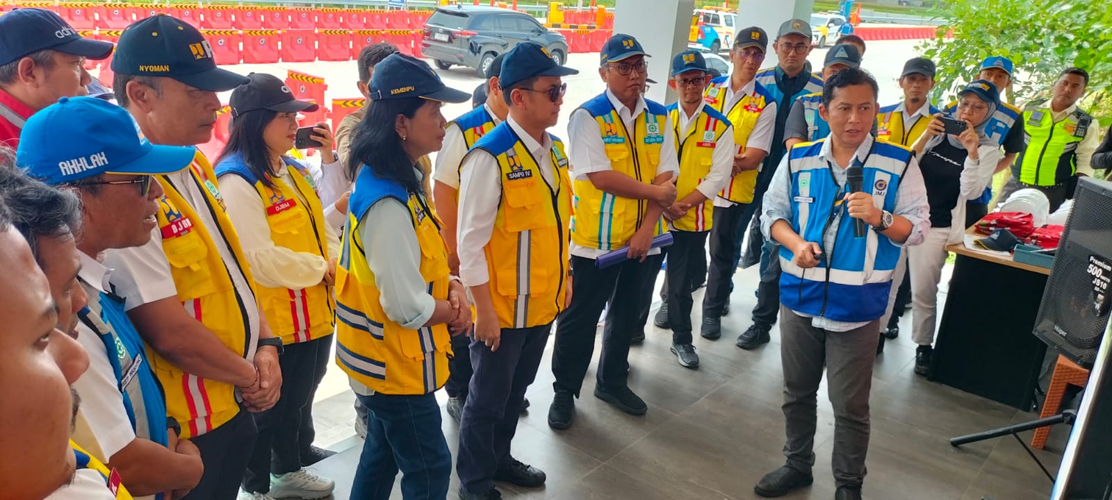 Kunjungan Wakil Menteri Pekerjaan Umum  Ir. Diana Kusumastuti, M.T ke Jalur Fungsional Tol Jogja Solo dalam rangka memastikan kesiapan Jalur Fungsional Tol Jogja Solo