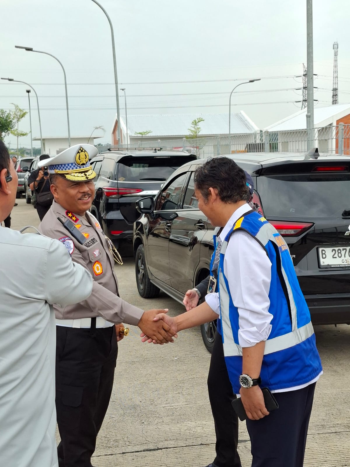 Kunjungan Kakorlantas Polri ke Proyek Jalan Tol Jogja Solo yang diterima langsung oleh Direktur Utama PT Jasamarga Jogja Solo Rudy Hardiansyah