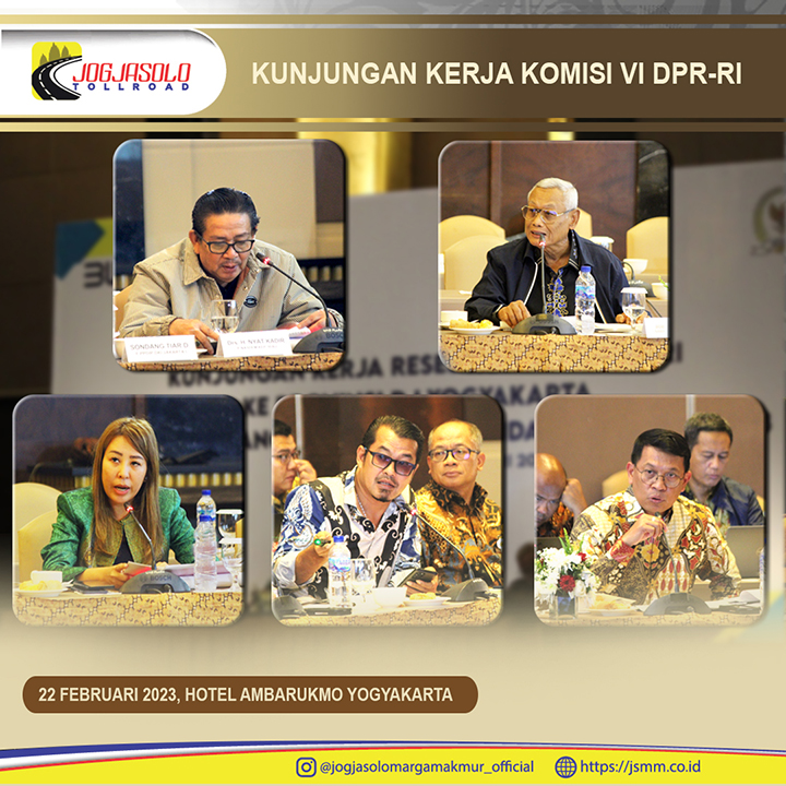 Paparan Direktur Utama JMM Suchandra P. Hutabarat terkait rencana lokasi exit tol yang berada di ruas Jalan Tol Solo - Yogjakarta -YIA Kulon Progo dan isu strategis lainnya