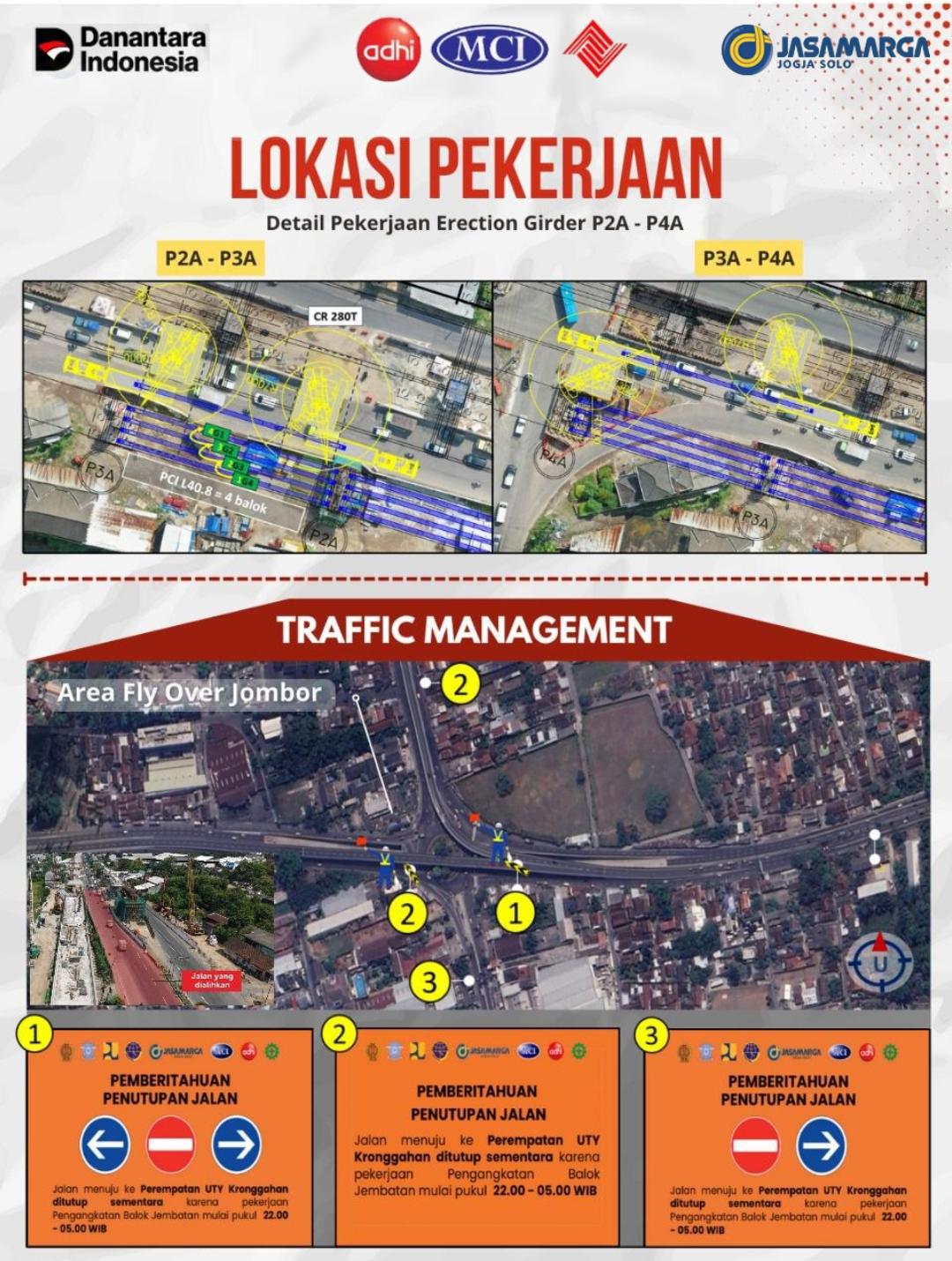 Pelaksanaan pekerjaan konstruksi Proyek Pembangunan Jalan Tol Solo-Yogyakarta-NYIA Kulonprogo paket 2.2 Ring Road Barat terus dilakukan, memasuki pierhead ke 2 yang berada di jalur arteri Ringroad Barat, dengan tetap mengedepankan teknik standar keselamatn dan kesehatan (K3)